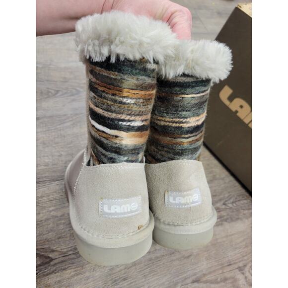 Lamo Water and Stain Resistant Suede Boots Willow Dove Size 6 Gray - Picture 5 of 9